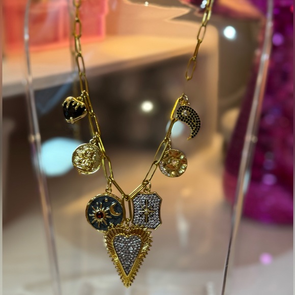 Charm Necklace ❤️ ☯️⭐️🌞 - Picture 3 of 4